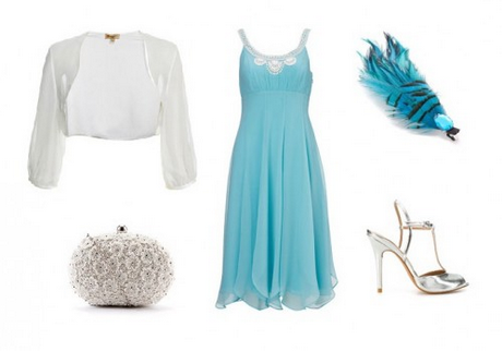 Blauw jurkje voor bruiloft