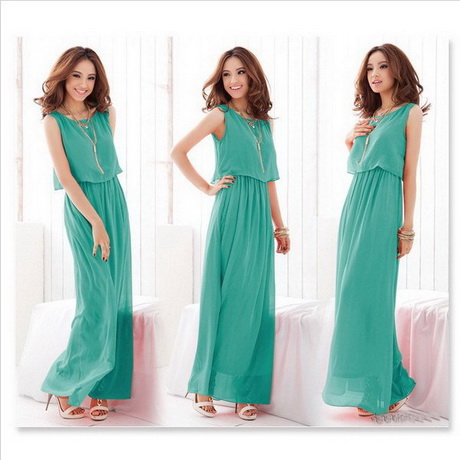 Chiffon maxi jurk