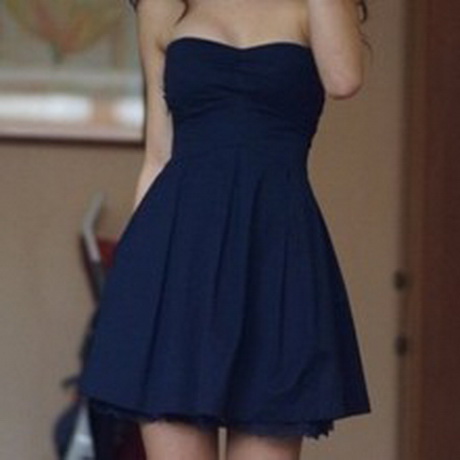 Donkerblauw jurk