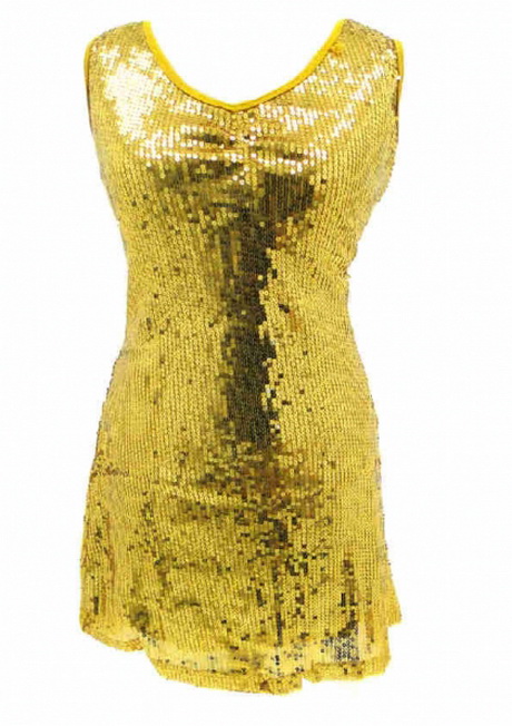 Goud pailletten jurkje
