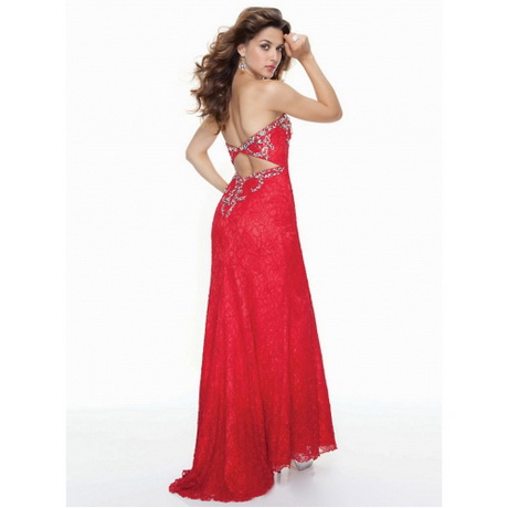 Lange rode jurk