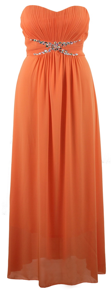 Maxi dress oranje