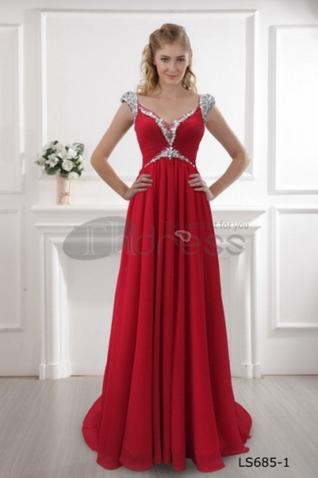 Rode jurk voor bruiloft
