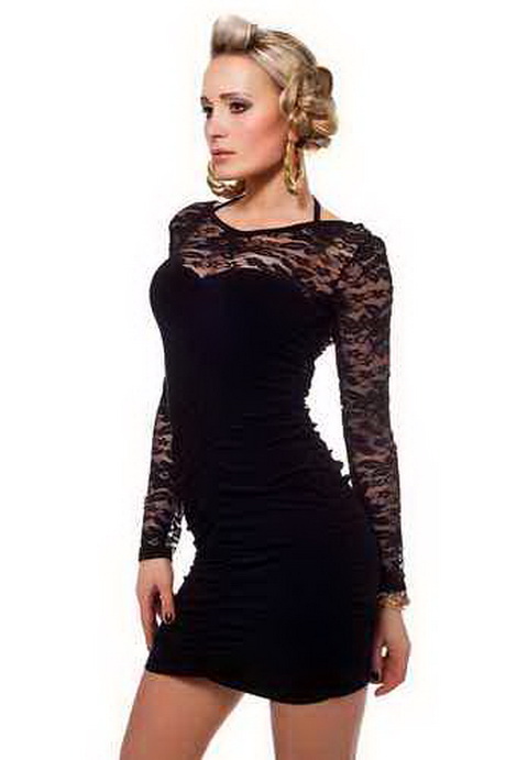 Zwart kanten jurk