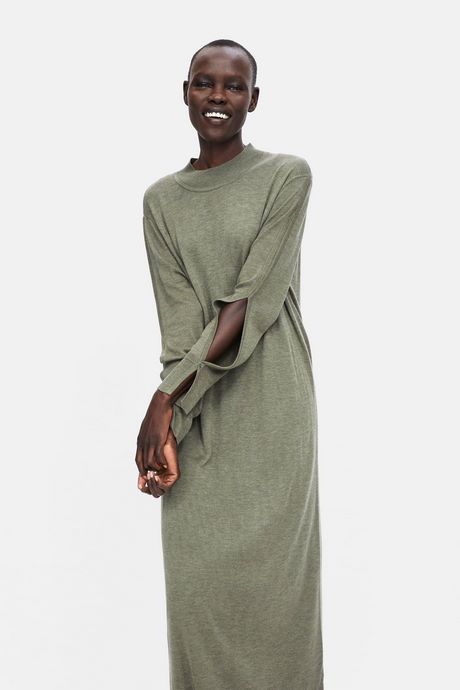 Groene jurk zara