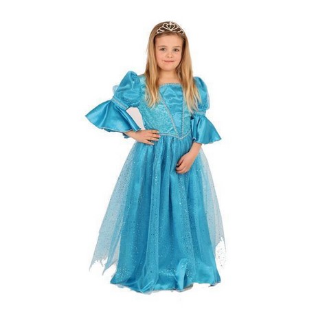 Blauwe prinsessenjurk dames