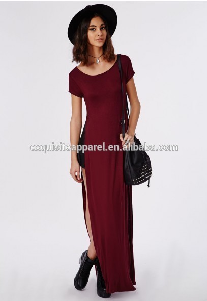 Maxi dress korte mouw