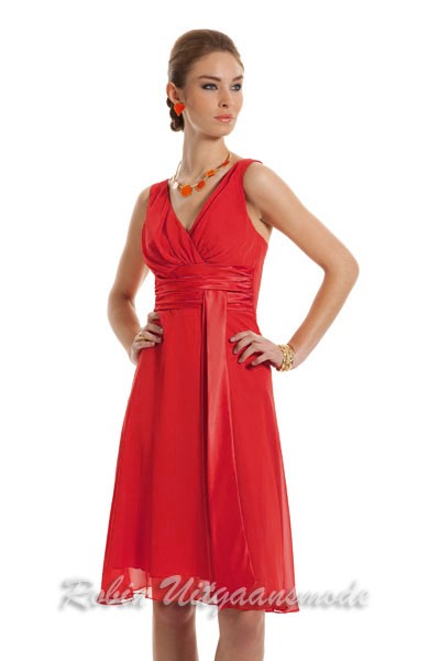 Rode gala jurk