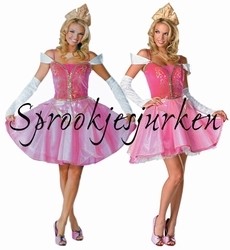 Roze prinsessenjurk volwassenen