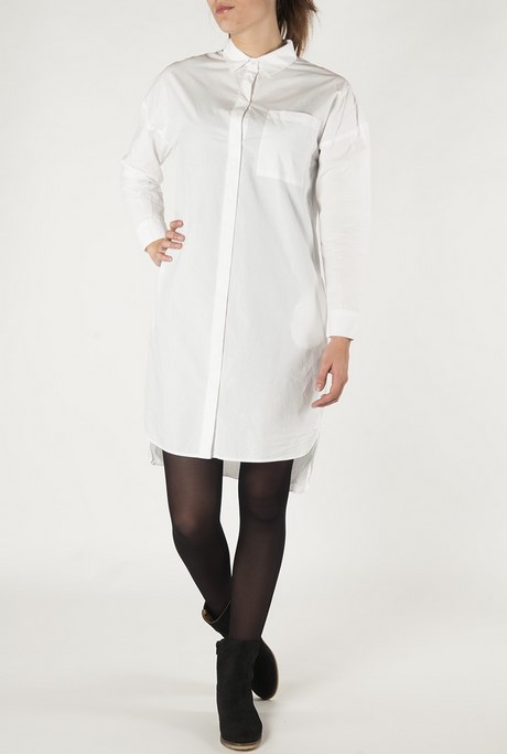 Witte blouse jurk
