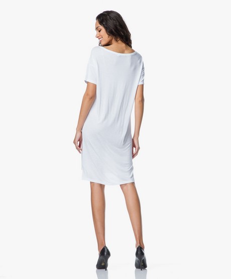 Witte T Shirt Jurk Mode En Stijl