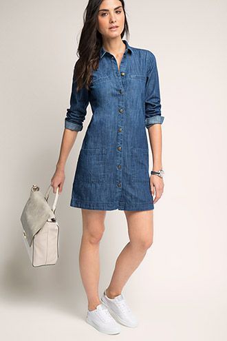 Denim jurk esprit