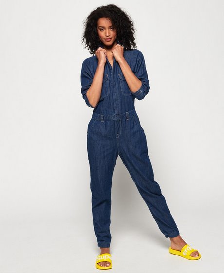 Denim jumpsuit dames