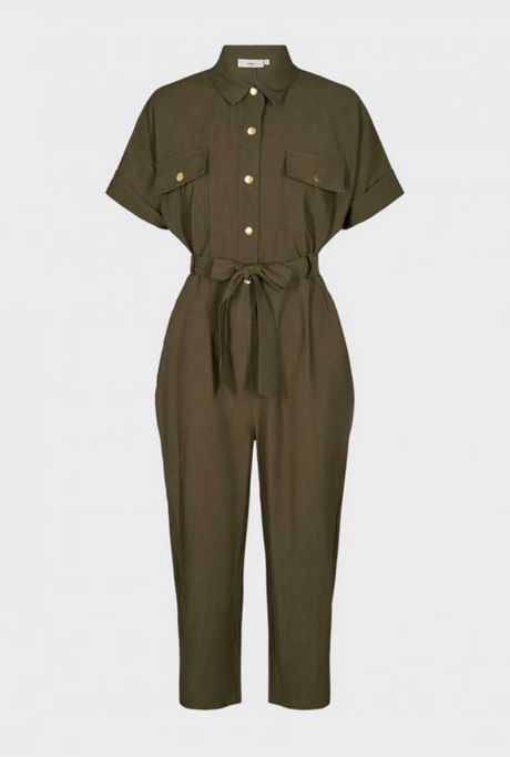 Groene jumpsuit kort