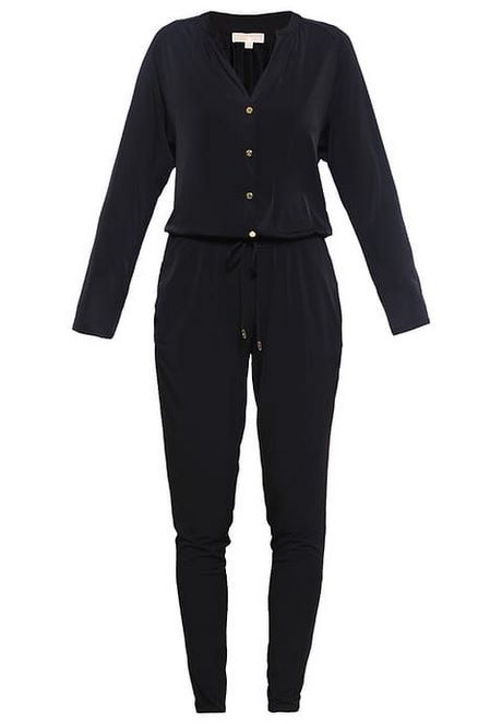 Jumpsuit zwart goud