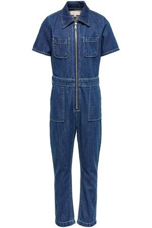 Spijker jumpsuit lange mouwen