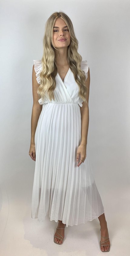 Witte stretch jurk