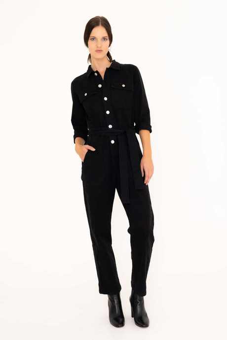 Zwarte dames jumpsuit