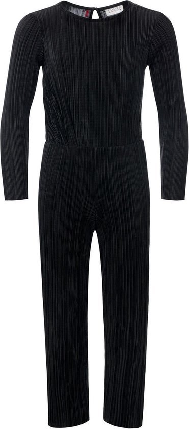 Zwarte jumpsuit korte mouw