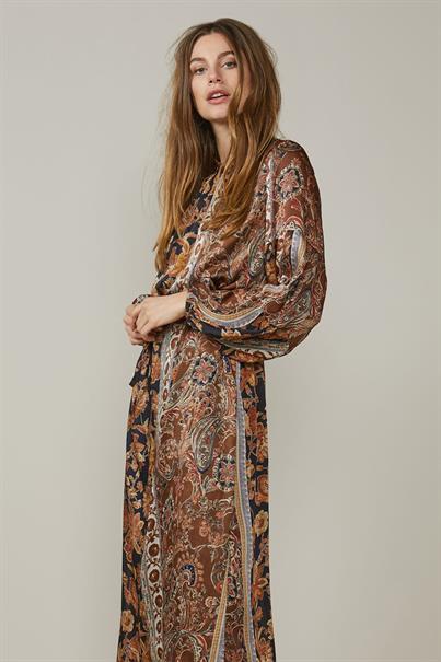 Jurk met paisley print zara