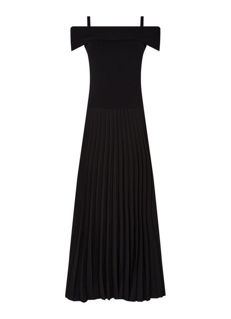 Zwarte plisse jurk