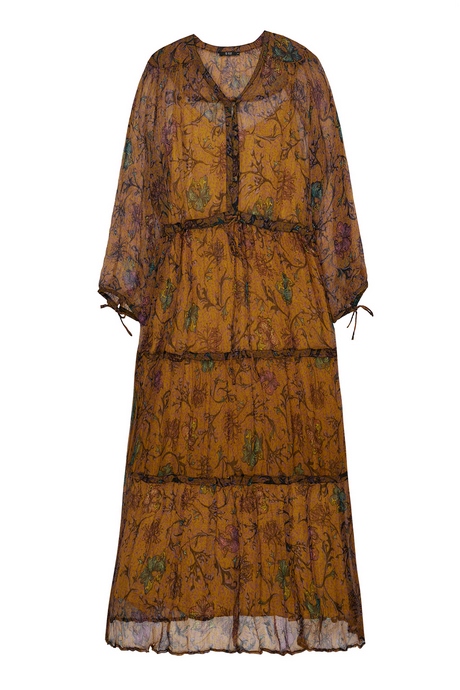 Lange bohemian jurk