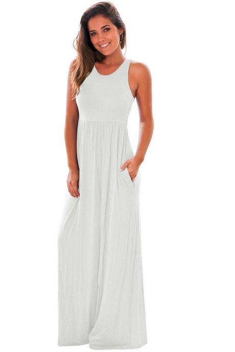 Witte maxi dress