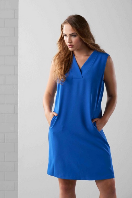 Blauwe jurk maxima