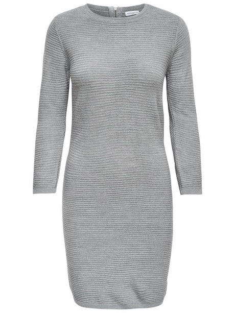 Gebreide jurk grijs