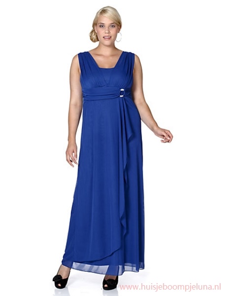 Royal blauw jurk