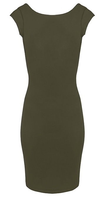 Suede jurk groen