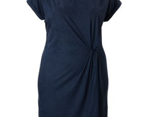 Suedine jurk blauw