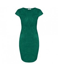 Suedine jurk groen