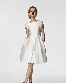 Witte jurk voor kort achter lang