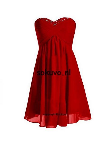 Bruidsmeisje jurk rood