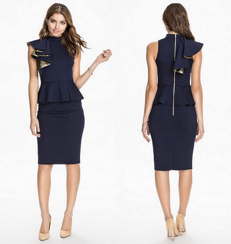 Navy jurk bruiloft