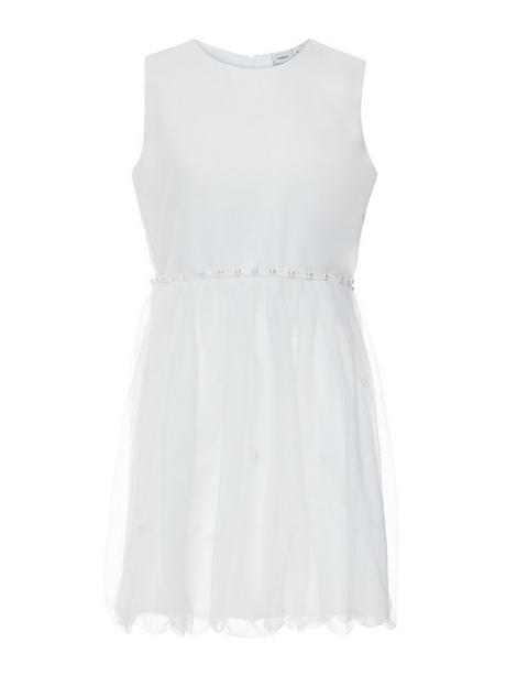 Witte jurk met tule