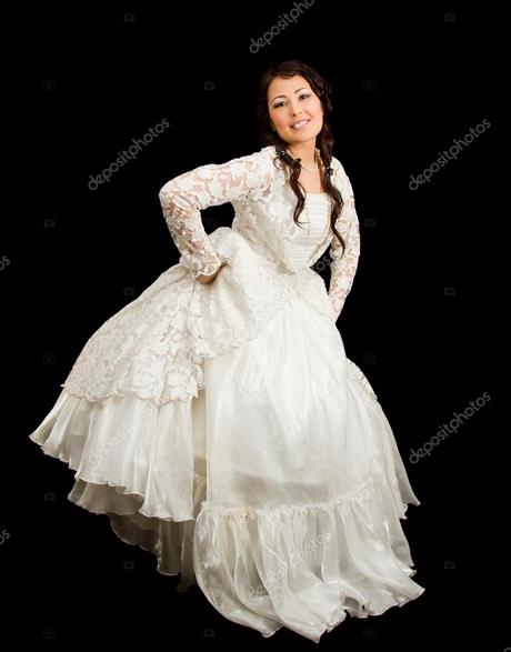 Witte jurk op een bruiloft