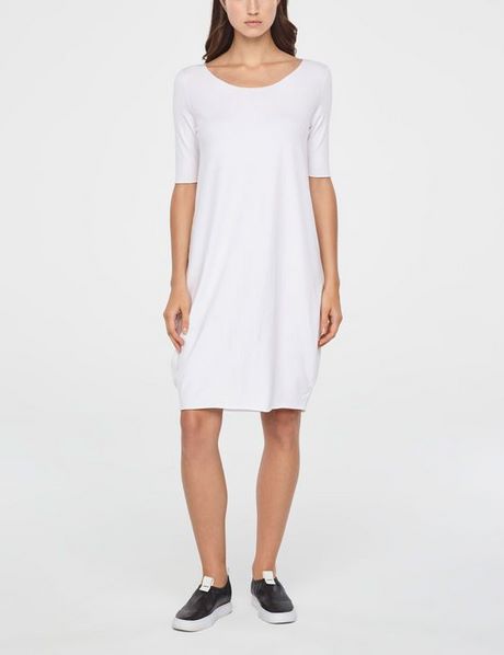 Basic witte jurk