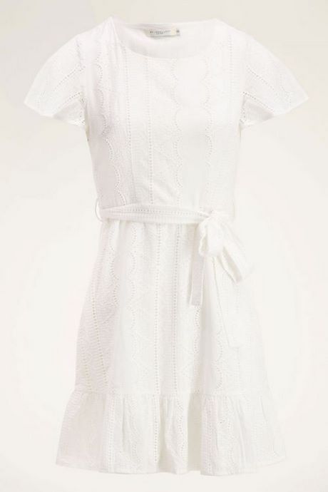 Basic witte jurk