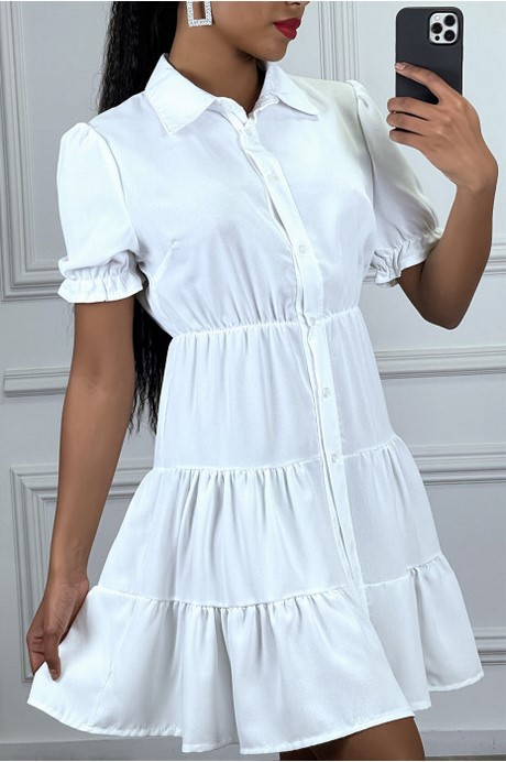 Wit overhemd jurk