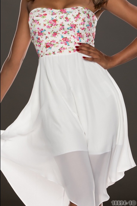 Witte bandeau jurk