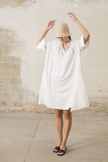 Witte jurk blouse