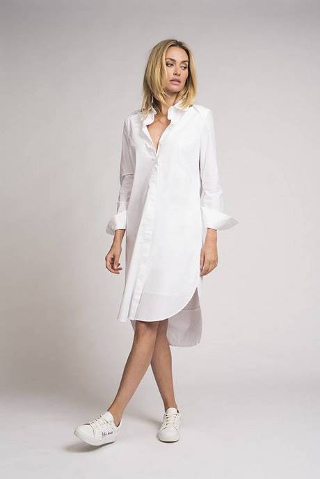 Witte jurk blouse