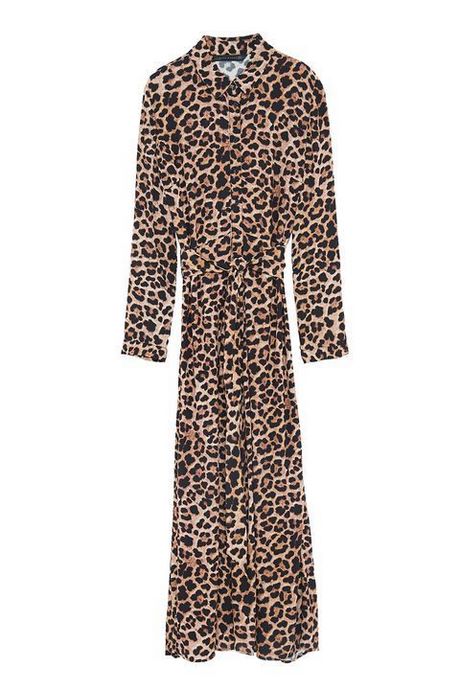Leopard maxi jurk
