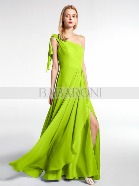 Lime groene maxi jurk