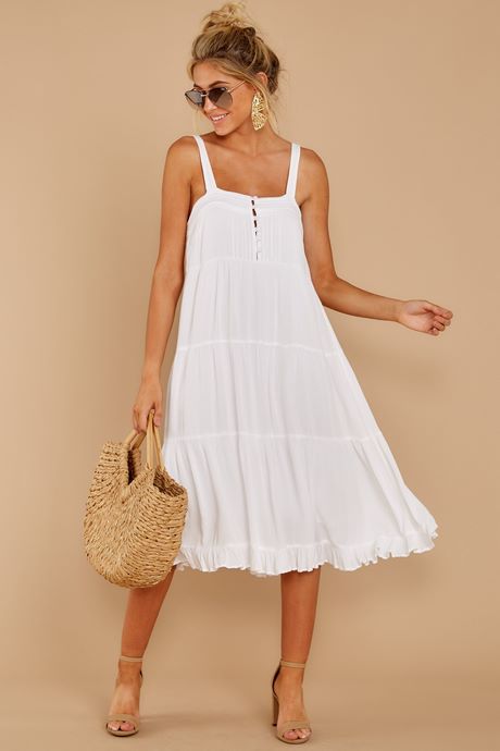 Zomer witte jurken voor vrouwen