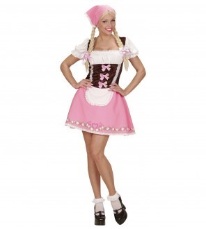 Dirndl jurk roze