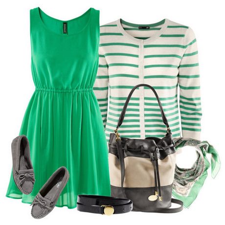 Groene winter jurk