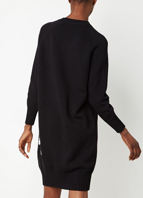 Oversized gebreide jurk